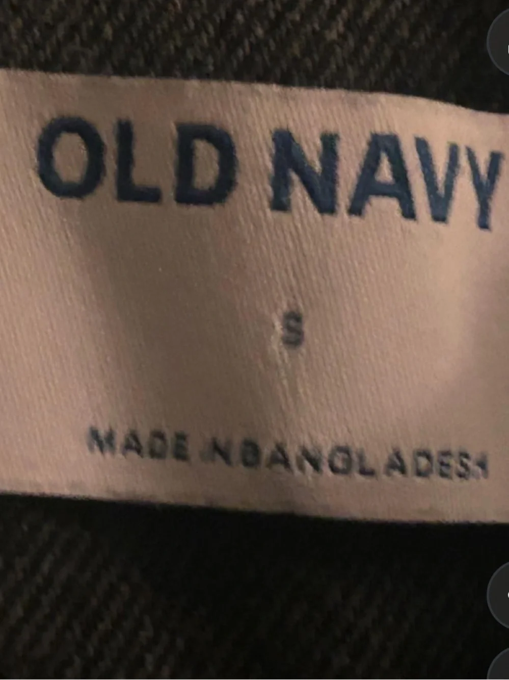 Old Navy Dark Gray Denim Short Overalls